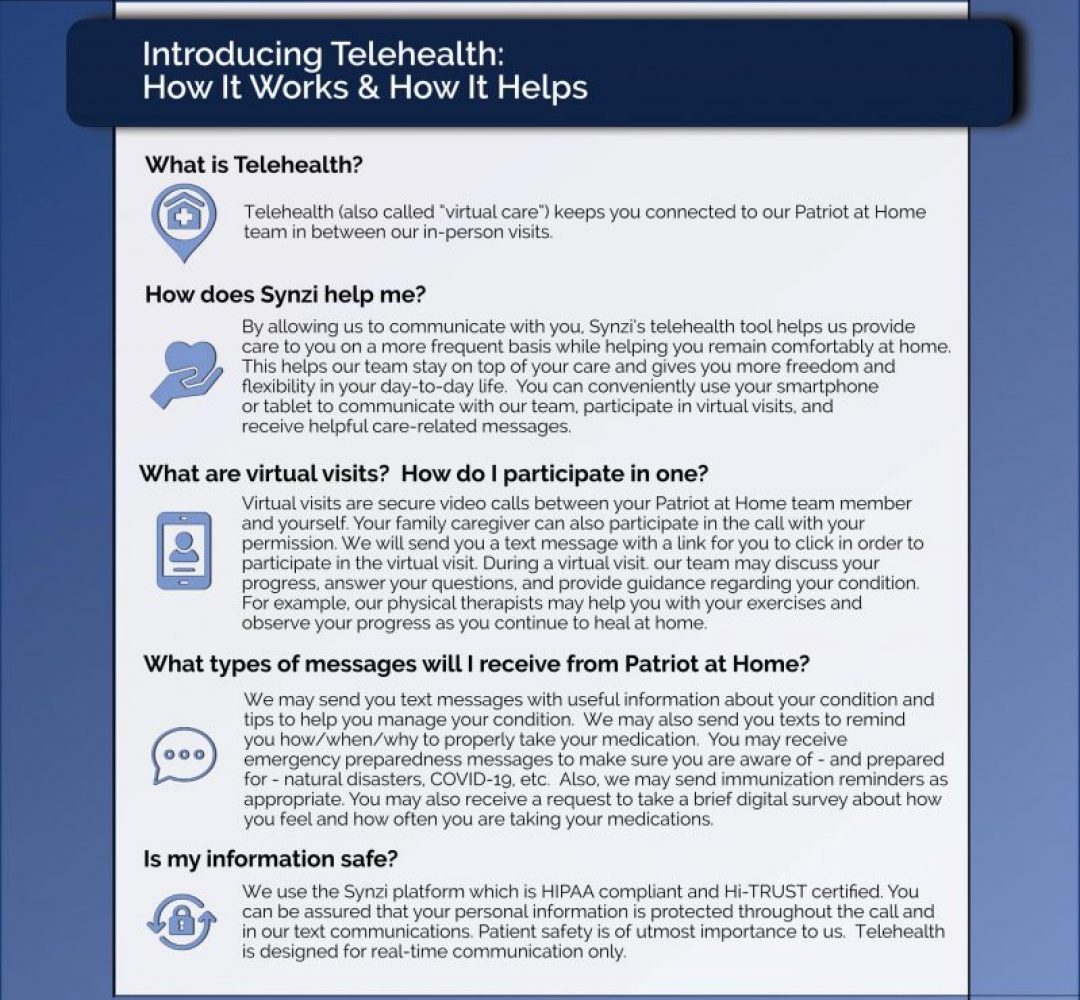 Patriot at Home Introduces Telehealth_How It Works and How It Helps_Page_1